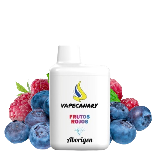 Vapeador Desechable VapeCanary 800 Usos Sin Nicotina Sabor Frutos Rojos