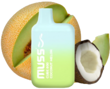 Vapeador Desechable Muss Cube 800 Usos Con Nicotina 2% Sabor Coconut Melon/Coco Meln