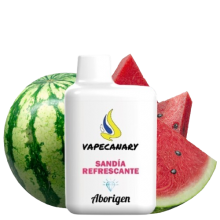 Vapeador Desechable VapeCanary Aborigen 800 Usos Sin Nicotina Sabor Sanda Refrescante