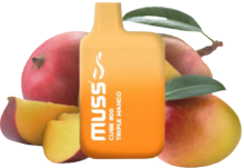 Vapeador Desechable Muss Cube 800 Usos Con Nicotina 2% Sabor Triple Mango / Triple Mango