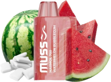 Vapeador Desechable Muss Mrmol 700 Usos Con Nicotina 2% Sabor Watermelon Bubblegum / Chicle de Sanda