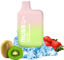 Vapeador Desechable Muss Cube 800 Usos Con Nicotina 2% Sabor Strawberry Kiwi / Fresa Kiwi